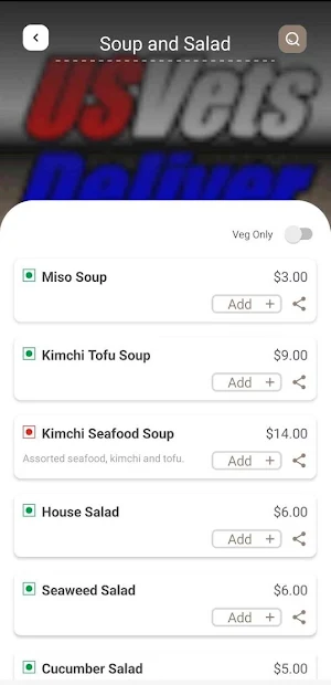USVetsDeliver Screenshot 2
