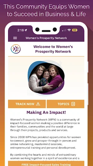 Women's Prosperity Network Screenshot 1