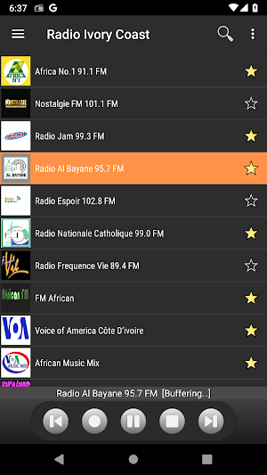 RADIO IVORY COAST : Free Music News Sport Screenshot 1