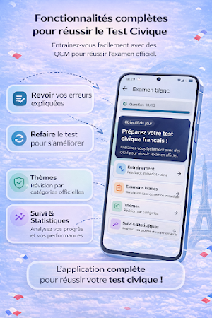 Test civique France – QCM 2026 Screenshot 0