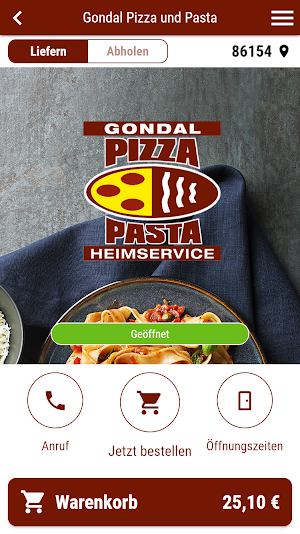 Gondal Pizza und Pasta Screenshot 0