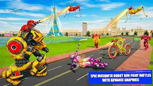 BMX Robot Transform Mosquito: Robot BMX Games Screenshot 0