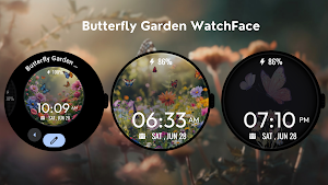 Butterfly Garden WatchFace Screenshot 2