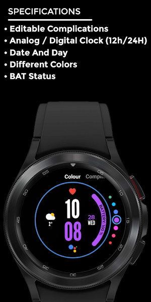 Night 49 - watch face Screenshot 3