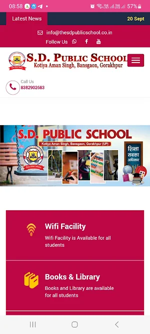 S.D. Public School, Bansgaon Screenshot 1