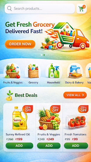 Roshan Market - Online Grocery Screenshot 1