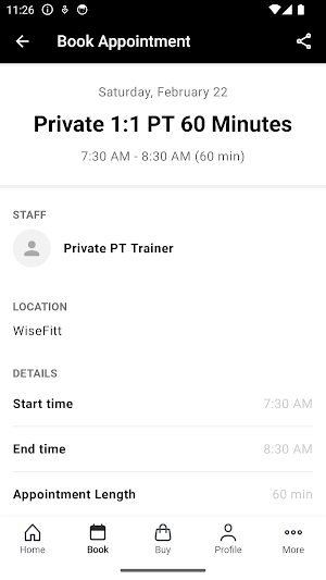 WiseFitt Screenshot 2
