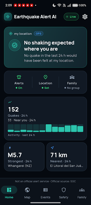 Earthquake Alert AI Screenshot 0