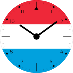 Luxembourg Analog Watch Face Screenshot 3