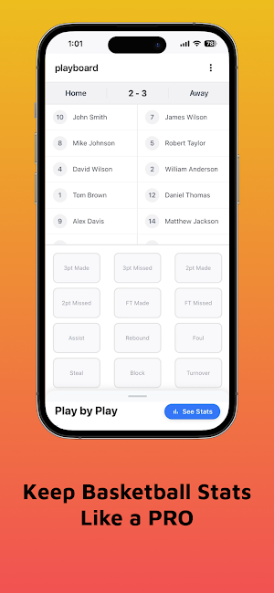 Playboard - Bball Stat Tracker Screenshot 0