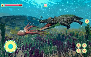 Underwater Crocodile Simulator Screenshot 2