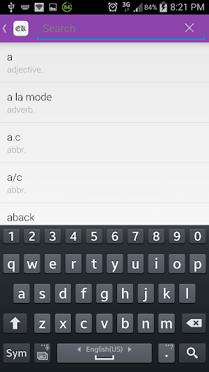 Next Dictionary Screenshot 1