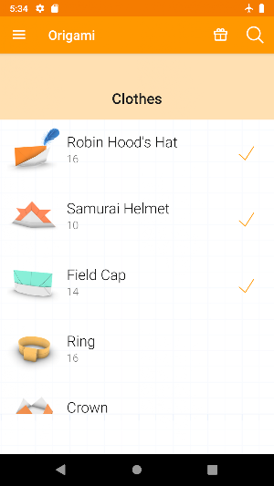 Origami Clothes Screenshot 0