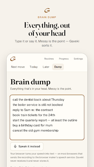 Gaveki — ADHD Focus App Screenshot 1