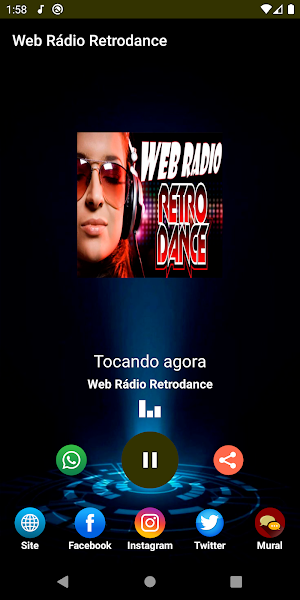 Web Rádio Retrodance Screenshot 2