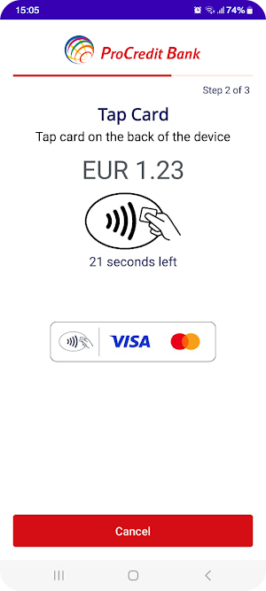 ProCredit Bank mPOS Screenshot 1
