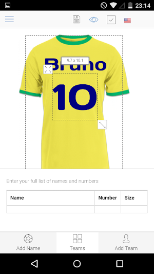 Soccer T-Shirt Designer Screenshot 3