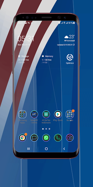 American Flag Wallpaper Screenshot 2