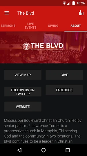 Mississippi Boulevard Church Screenshot 2