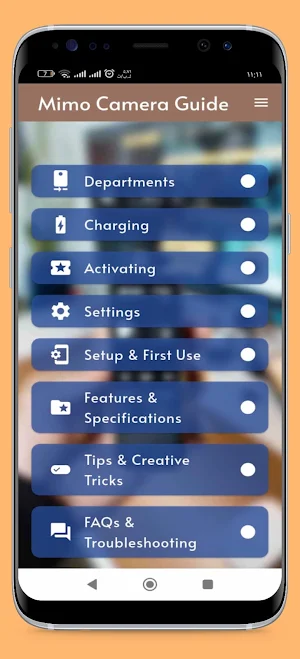 Mimo Camera Guide Screenshot 1