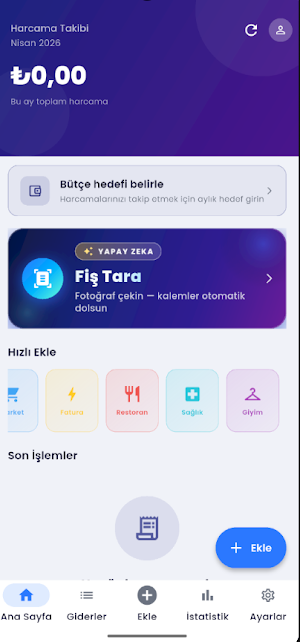 Harcama Takip & Akıllı Fiş Screenshot 2