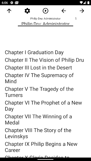 Book, Philip Dru: Administrato Screenshot 0