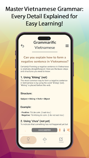 Grammarific Vietnamese Grammar Screenshot 2