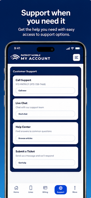Patriot Mobile MyAccount Screenshot 0