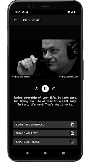 Jocko Quote Database Screenshot 2