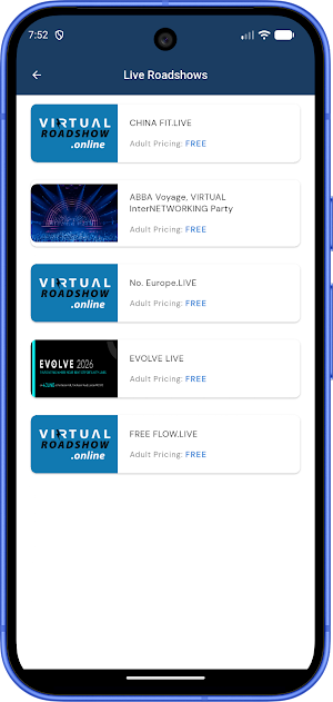 Virtual Roadshow Online Screenshot 2