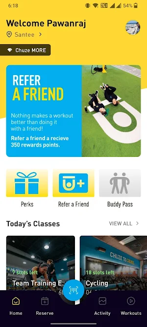 Chuze Fitness Screenshot 0