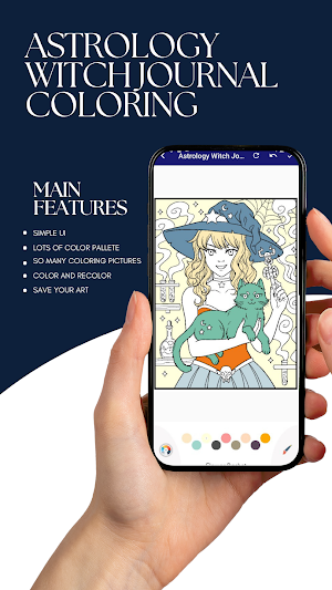 Astrology witch Coloring Book Screenshot 0