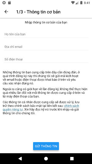 mCard.vn Screenshot 1