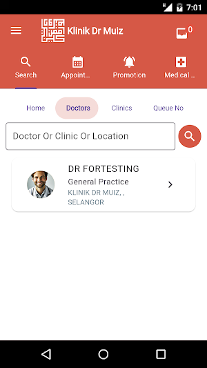 Klinik Dr Muiz Screenshot 2