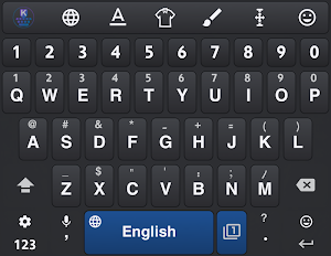 KurdKey Theme Black & Blue Screenshot 0
