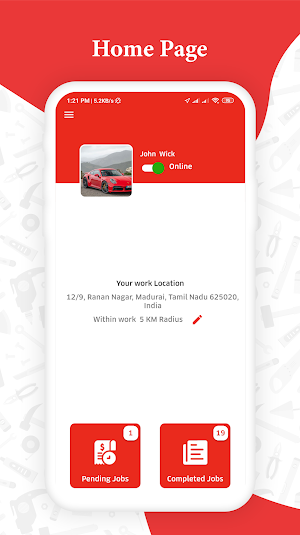 GoferHandy Service Provider App Screenshot 2