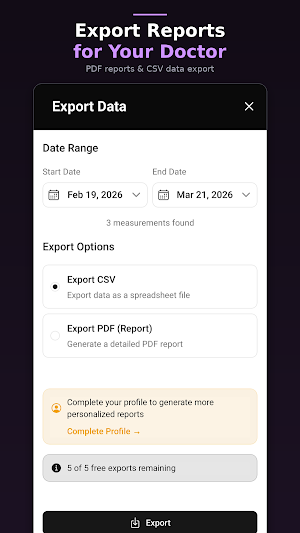 Blood Pressure Tracker: BP Log Screenshot 2
