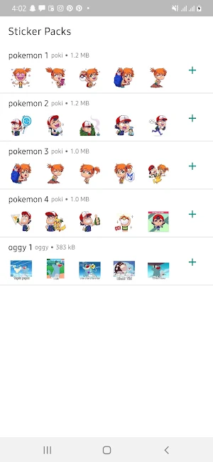 cartoon anime stickers Screenshot 0