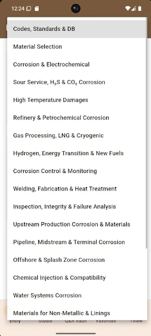 Material Corrosion Interview Screenshot 1