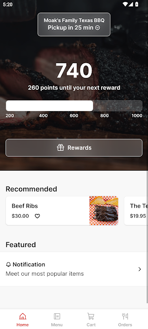 Moak's Family Texas BBQ Screenshot 0