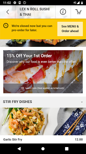 Lex N Roll Sushi & Thai Screenshot 2