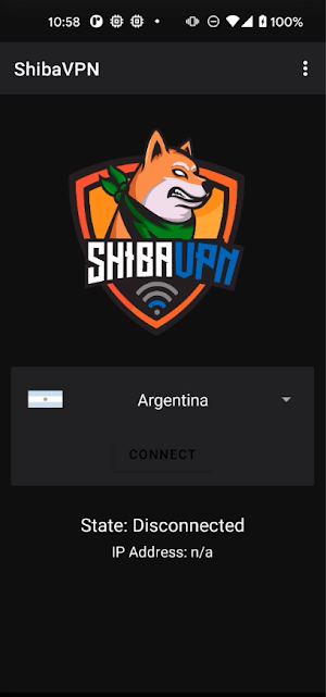 Shiba VPN Screenshot 1