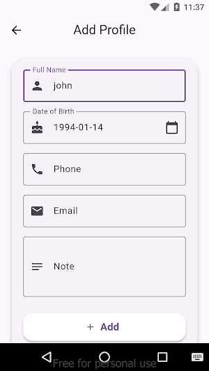 Profile Manager Screenshot 2