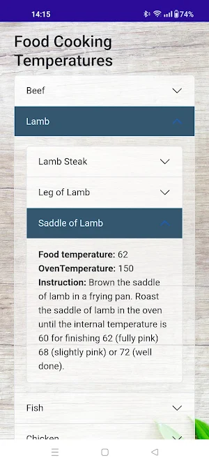 FoodTemps Screenshot 1