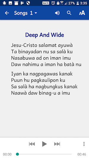 Talaandig Song Book Screenshot 1