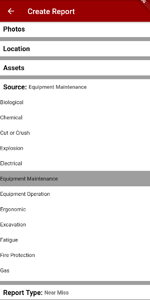 Incident and Hazard ID Screenshot 1