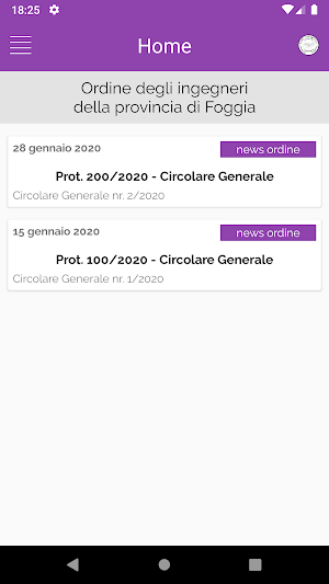 Ordine Ingegneri Foggia Screenshot 0
