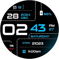 Dotline - Dark Watch Face