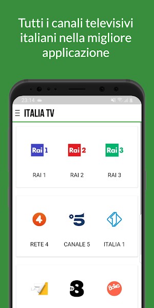 Italia TV Live - Italy TV Screenshot 0