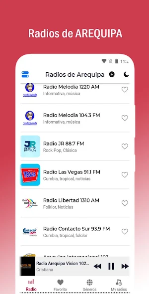 Radios de Arequipa Screenshot 1